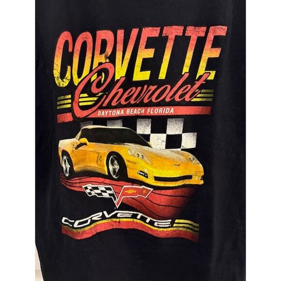 GM Official Corvette Graphic T-shirt Mens Large Chevy Sportscar Daytona - Picture 2 of 9